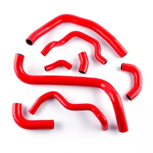 FOR HONDA CBR600 RR 2003 2004 RED SILICONE RADIATOR HOSE KIT COOLANT PIPE KIT - Bild 1 von 11