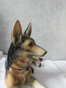 Goebel Porzellan Figur Cortendorf Schäferhund liegend 31cm 2303 A Germany - Bild 1 von 15