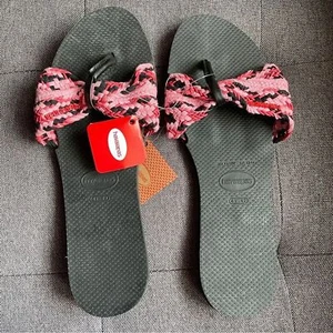 Havaianas You St. Tropez Damen-Mesh-Sandalen Größe 11/12 neu mit Etikett - Bild 1 von 6