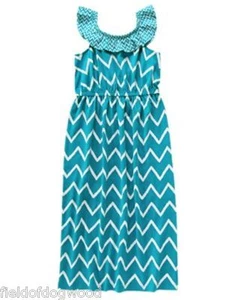 NWT Gymboree Sunny Safari Chevron Midi Dress 4 5 6 7 8 10 12  Girls - Picture 1 of 1