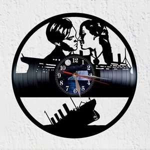VinyWoody Titanic Vinyl Record Wall Clock Famous Boat Decor Gift - Picture 1 of 8
