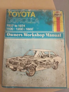 Toyota Corolla 1975 Haynes 1937 a 1974 todos los modelos manual de taller del propietario - Imagen 1 de 12