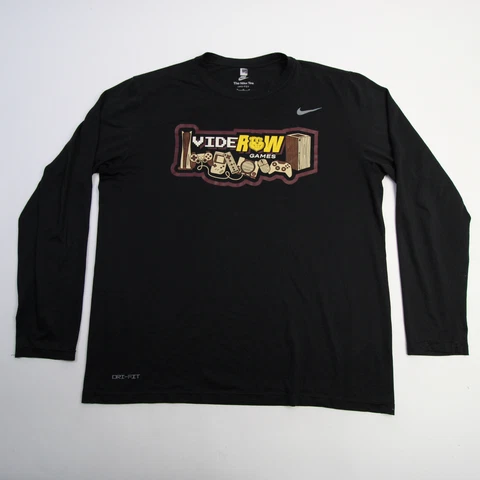 Minnesota Golden Gophers Nike Dri-Fit Long Sleeve Shirt Men's Black Used Cover