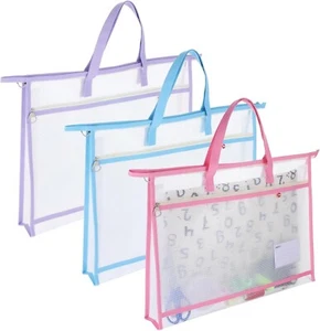 3 Pack Sewing Project Bag 17.72x12.99 Inches Craft Storage for Quilters Art P... - Picture 1 of 8