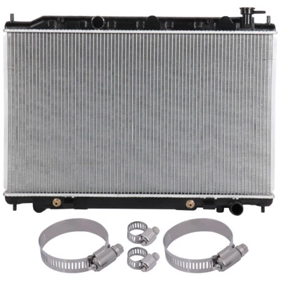 Radiator with Universal Oil Hose Clamps Kit For 2004-2009 Nissan Quest 3.5L Foto 1 de 4