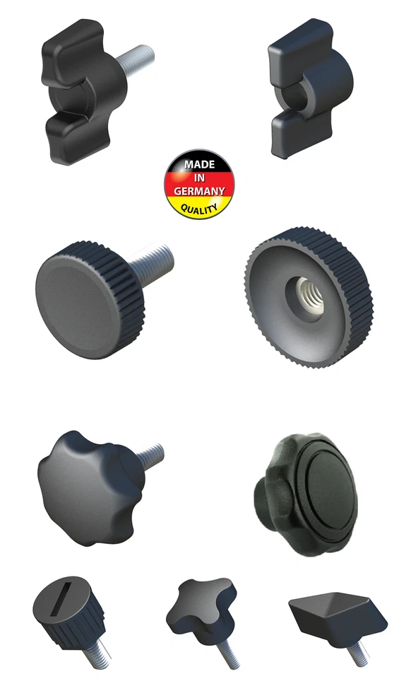 Sterngriff Flügelschrauben Rändelschraube sternmutter M4 M5 M6 M8 Sternschraube - Bild 1 von 1