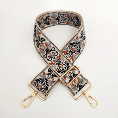 Correa de repuesto ancha Jacquard de un hombro bolsa larga correa bolso correa ✨ ~ Foto 1 de 4
