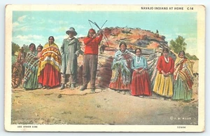 Postcard Navajo Indians at Home in Southwest United States - Picture 1 of 3