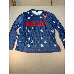 Maglia manica lunga NFL Buffalo Bills Natale Holiday 2XL, calcio, Natale - Foto 1 di 13