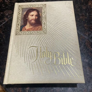 Vintage Holy Bible Fireside Family Edition Catholic 1977-1978 NAB - Imagen 1 de 12