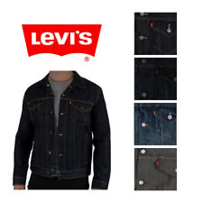 Levi's para hombres del dril de algodón chaqueta de algodón botón frontal camionero