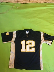 West Virginia Mountaineers blue football jersey #12 Youth XXL 18 By NCAA - Picture 1 of 2