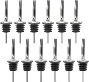 (Confezione da 12 Versatori per Bottiglie Classici in Acciaio Inox con Beccuccio Conico - Foto 1 di 12