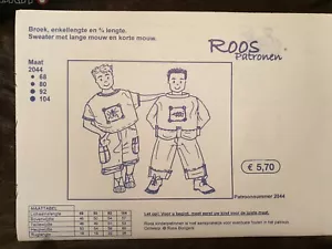 ROOS Schnittmuster 2044 - Sweater + Hose - mit deutscher Anleitung NEU/UNBENUTZT - Bild 1 von 5