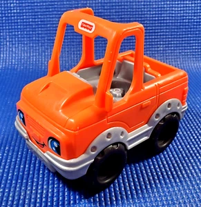 Fisher Price Little People 2017 Help a Friend Series Orange Pickup Truck - Picture 1 of 6