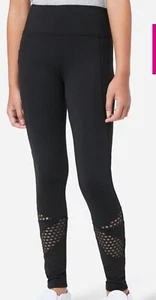 NWT Justice Girl Black leggings Size Large - Picture 1 of 3