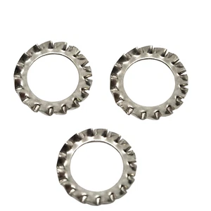 A2 Stainless Steel External Tooth Lock Washers DIN 6798 - Corrosion Resistant - Picture 1 of 3