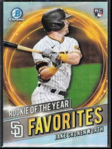 2021 Bowman #RRY-JC Jake Cronenworth Rookie of the Year Favorites Padres RC - Picture 1 of 2