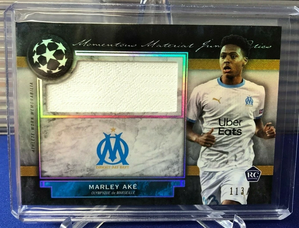 2020/21 Topps Museum Collection UEFA Relic MARLEY AKE JERSEY RC #113/150 Made - Image 1 of 1