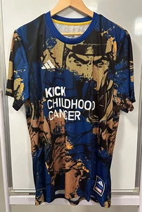 NEW Adidas x Marvel Kick Childhood Cancer MLS Slim Jersey HT3238 Men's Sz Large - Picture 1 of 7