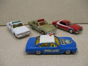 HOLLYWOOD DIECAST POLICE CARS, 1:64, NO BOX, SET OF 4, MOVIE & TV, STARSKY,DUKES - Picture 1 of 7