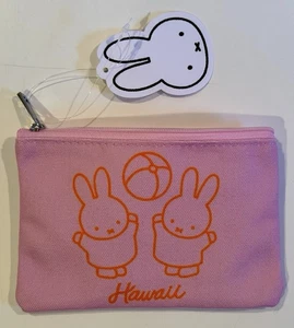 MIFFY - Kira x Miffy Hawaii Limited Edition Zip Pouch Pink 4x6" Brandneu - Bild 1 von 6