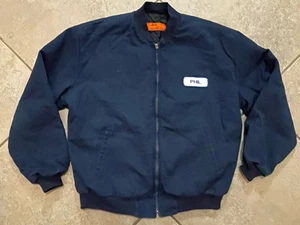 Red Map Mechanics Work Jacket Bomber Style Men’s XL Phil Name Tag - Picture 1 of 6