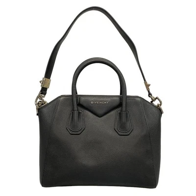 Bolso de Mano Givenchy Antigona Mediano de Cuero Bolso de Hombro 2 Vías Negro Italia Bueno Foto 1 de 4