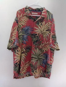 Tommy Bahama 2xl 70%silk And 30%Cotton Pressed Color Short Sleeve Button Up - Picture 1 of 7