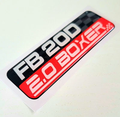 Calcomanía 3D Subaru 2.0 Boxer *Nueva* Foto 1 de 4