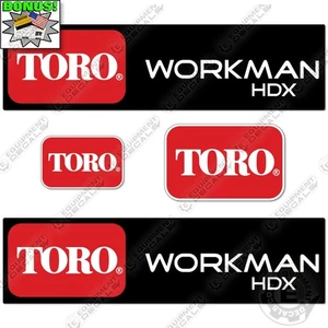 Fits Toro Workman HDX Decal Kit Utility Vehicle - 7 YEAR OUTDOOR 3M VINYL! - Picture 1 of 2