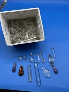 Vintage Architektur Bergung Kristall Prisma Kronleuchter 100+ alle verschiedenen Größen  - Bild 1 von 3