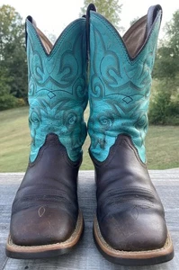 Ariat Hybrid Rancher Cowgirl-Reitstiefel mit eckiger Zehenpartie Damengröße 6,5 B - Bild 1 von 14