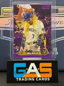 2024 Topps Stadium Club Tyler Black #177 Chrome Purple Refractor Rookie /75 RC - Picture 1 of 2