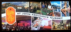 Vintage Postcard Reno NV John Ascuagas Nugget Hotel Casino Resort 8.25 x 3.5" - Picture 1 of 4