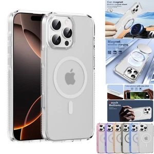 For iPhone 16 Pro Max 16 Pro 16Plus Magnetic Case Shockproof Mag Safe Slim Cover - Picture 1 of 18