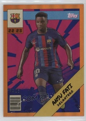 2022-23 Topps FC Barcelona Fan Set Heroes Orange /25 Ansu Fati #BAH-3 - Image 1 of 2