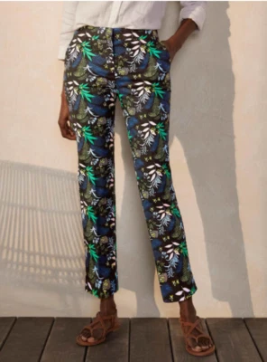 Boden Richmond Ankle Trousers Womens 6 Petite Safari Fern - Image 1 of 4