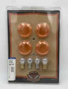 Harley Davidson Motorcycle Turn Signal Lens Kit - Smoked Bullet - Picture 1 of 5
