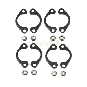 Exhaust Manifold Clamps Nuts for Kawasaki ZR1200 ZRX1200 2009-2016 Black - Picture 1 of 5