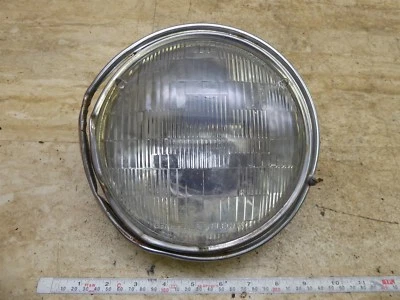 1976 Yamaha XS500 XS 500 Y730> head light and chrome trim ring - Image 1 of 4