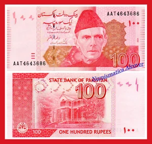 PAKISTAN 100 Rupees rupias 2021 Pick NEW SC / UNC - Bild 1 von 1