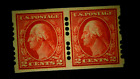 US Briefmarken privat.perfs. Farwell Scott 409 Typ 4A4 postfrisch Paar PS 47,50++