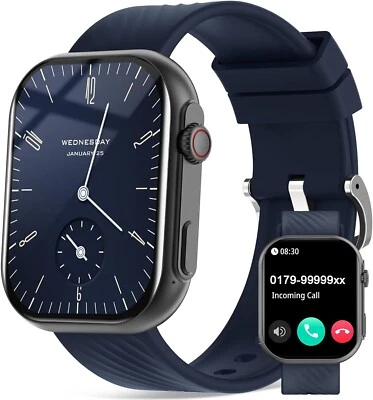 Smartwatch Herren Telefonfunktion Armbanduhr Watch für iPhone Samsung Huawei Tab - Bild 1 von 4