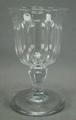 EAPG Bessemer Flute Pattern Flint Glass Victorian Claret Wine Circa 1850-1860s - Image 1 of 4
