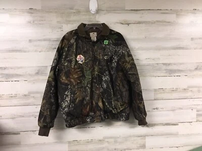Mossy Oak Drystalker Camo Hunting Jacket Sz Large Emergency Response Team Logo - Image 1 of 4