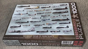 New Eurographics World War II Aircraft Jigsaw Puzzle 1000 Piece WWII Sealed Box - Picture 1 of 4