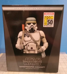 Mini busto Gentle Giant Star Wars Sandtrooper Concept 2019 exclusivo de SDCC - Imagen 1 de 7