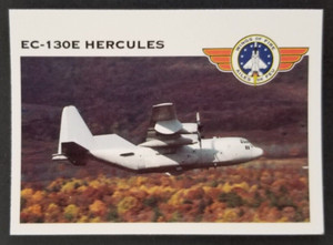 EC-130E Hercules 1992 Wings of Fire Plane Jet Panini Card #100 (NM)