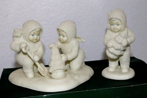 Department 56 Snowbabies WE'LL PLANT THE STARRY PINES with Box Christmas Decor - Picture 1 of 13